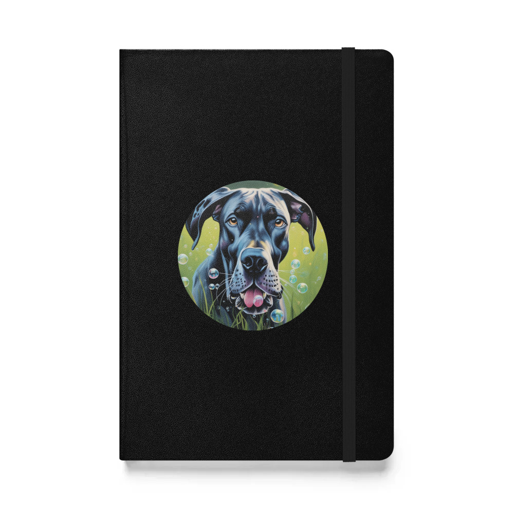 PugMug Custom Great Dane Hardcover Bound Notebook