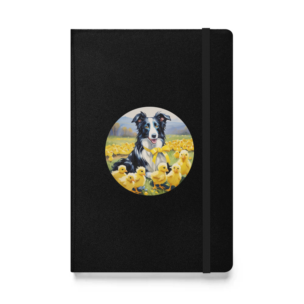 PugMug Custom Border Collie Hardcover Bound Notebook