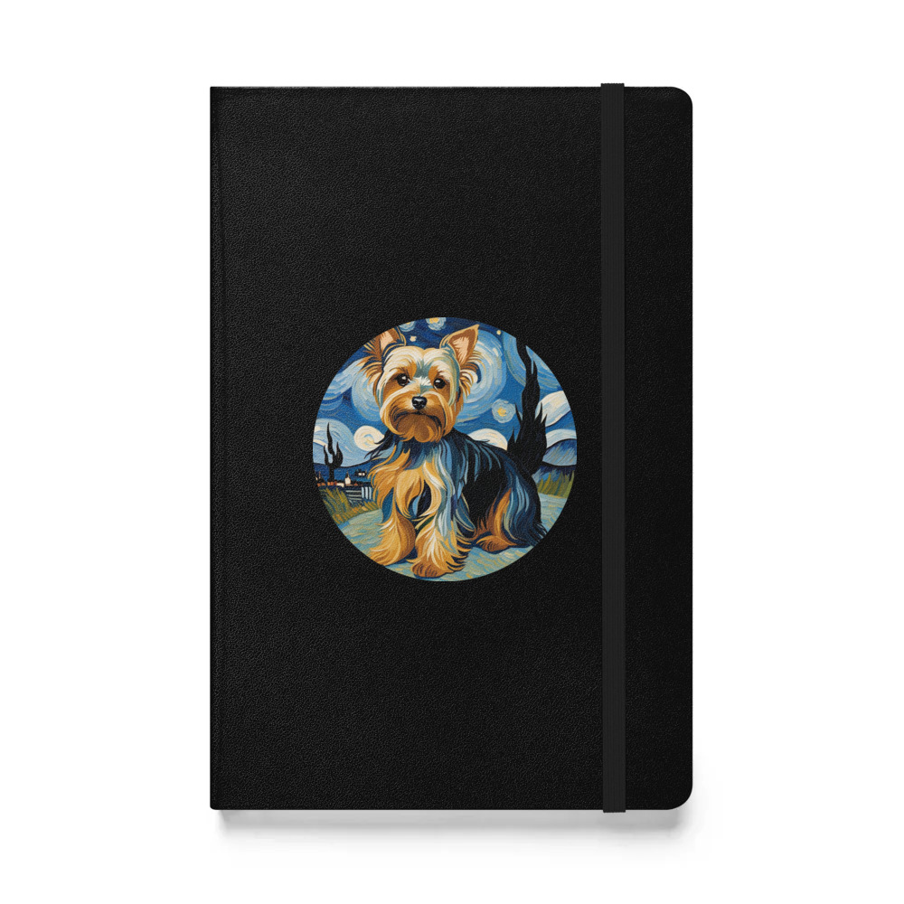 PugMug Custom Yorkshire Terrier Hardcover Bound Notebook
