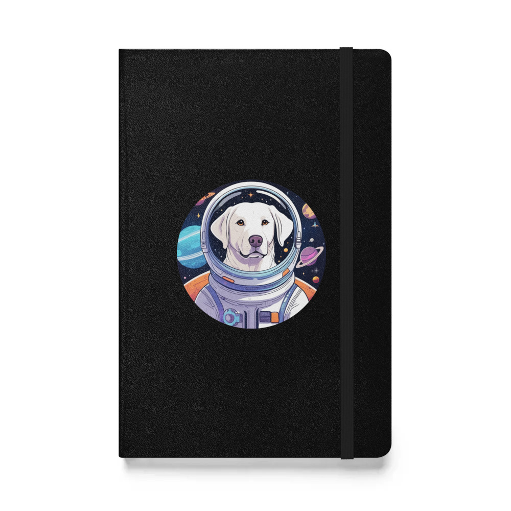 PugMug Custom White Labrador Retriever Hardcover Bound Notebook