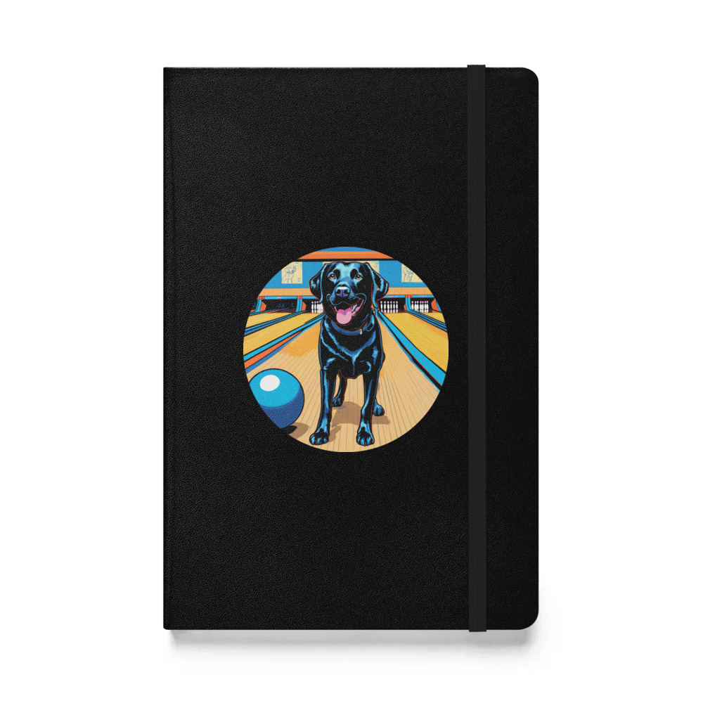 PugMug Custom Black Labrador Retriever Hardcover Bound Notebook