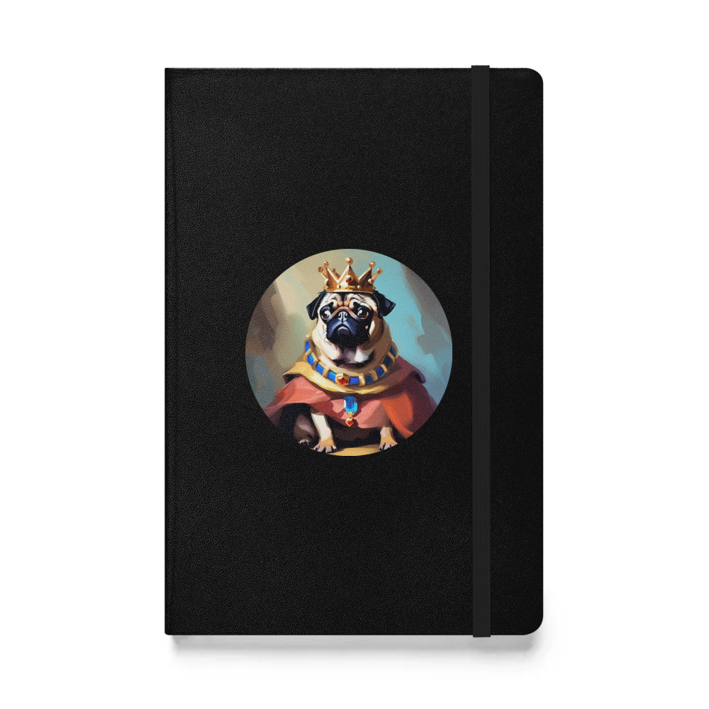 PugMug Custom Pug Hardcover Bound Notebook
