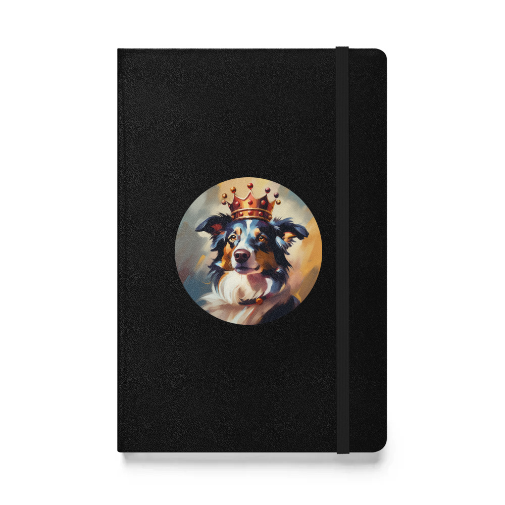 PugMug Custom Border Collie Hardcover Bound Notebook
