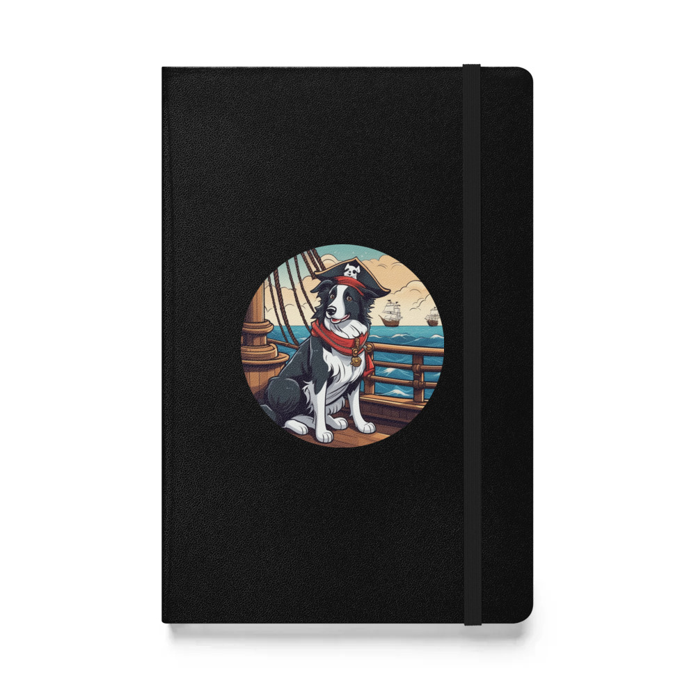 PugMug Custom Border Collie Hardcover Bound Notebook