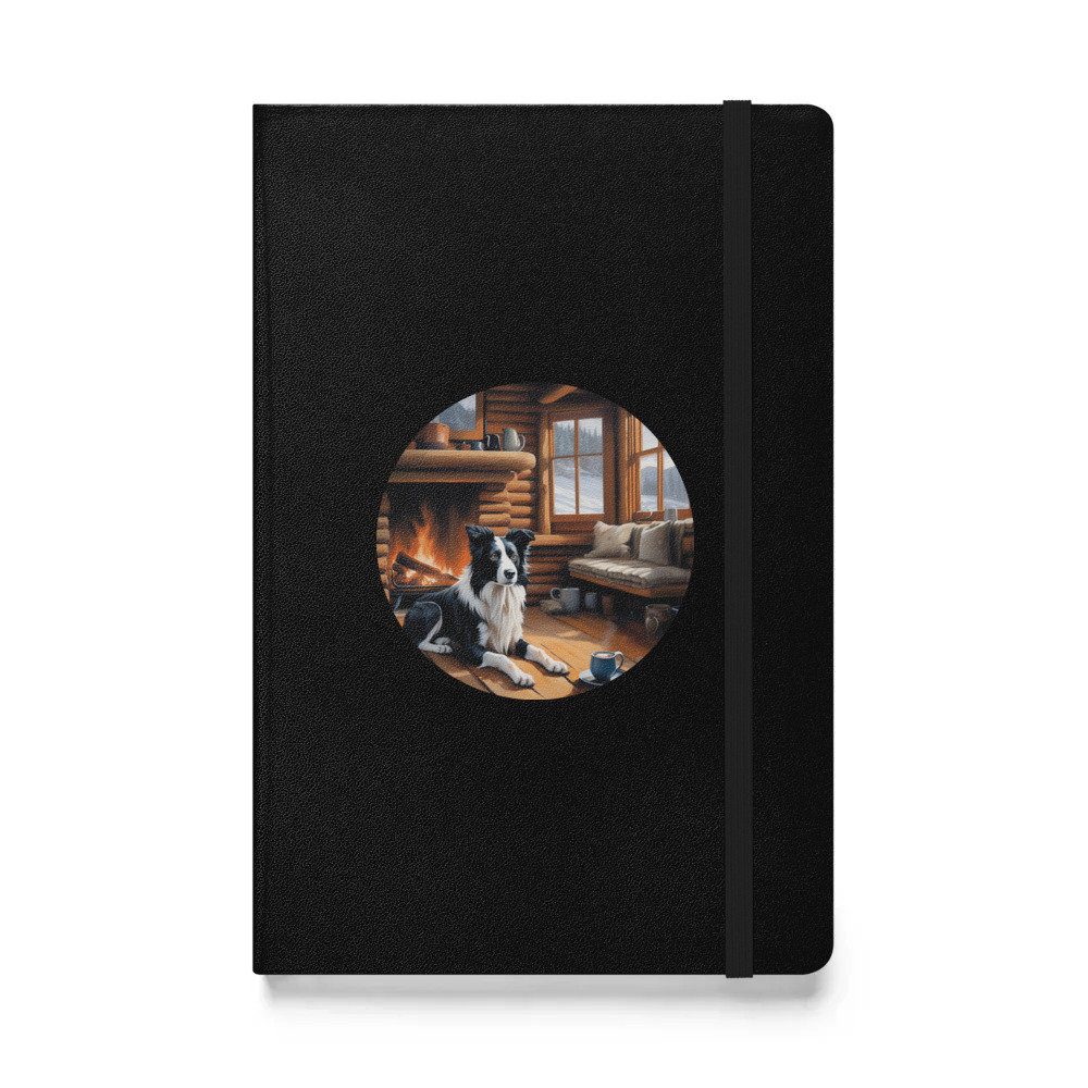 PugMug Custom Border Collie Hardcover Bound Notebook