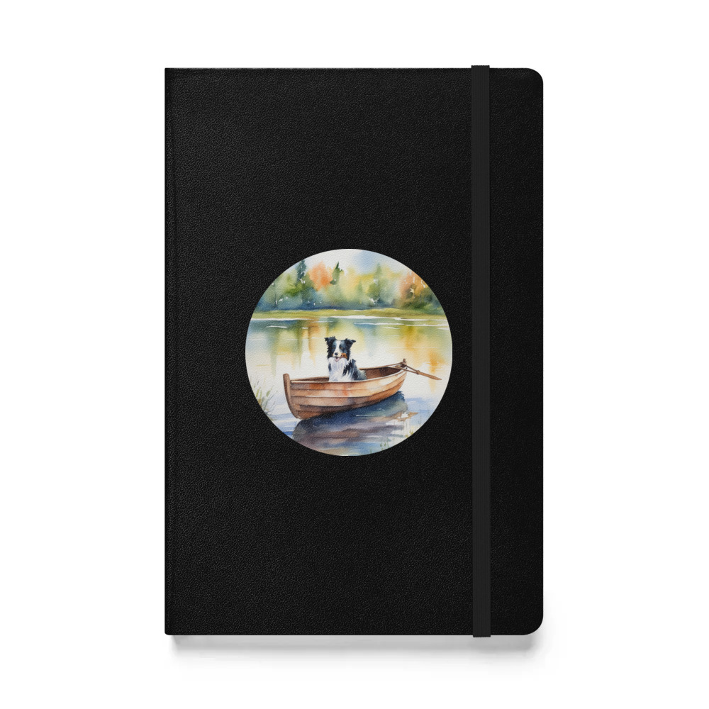PugMug Custom Border Collie Hardcover Bound Notebook