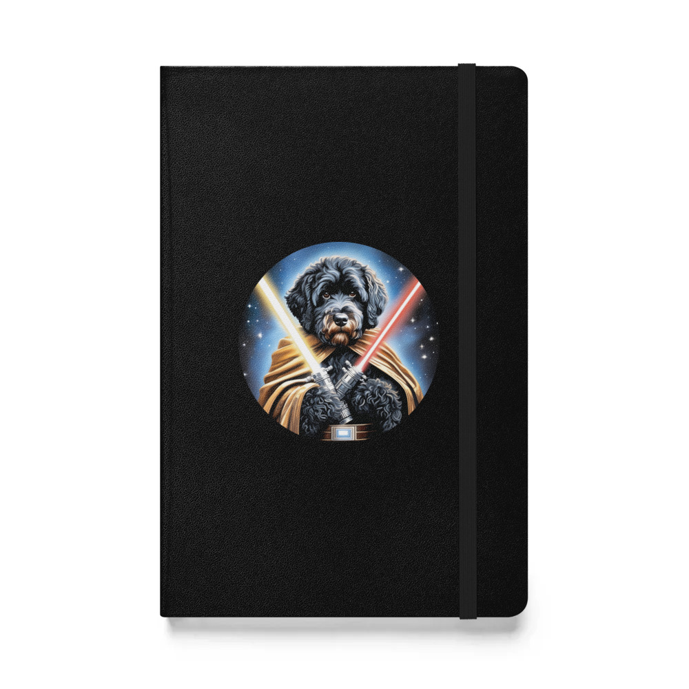 PugMug Custom Portuguese Water Dog Hardcover Bound Notebook