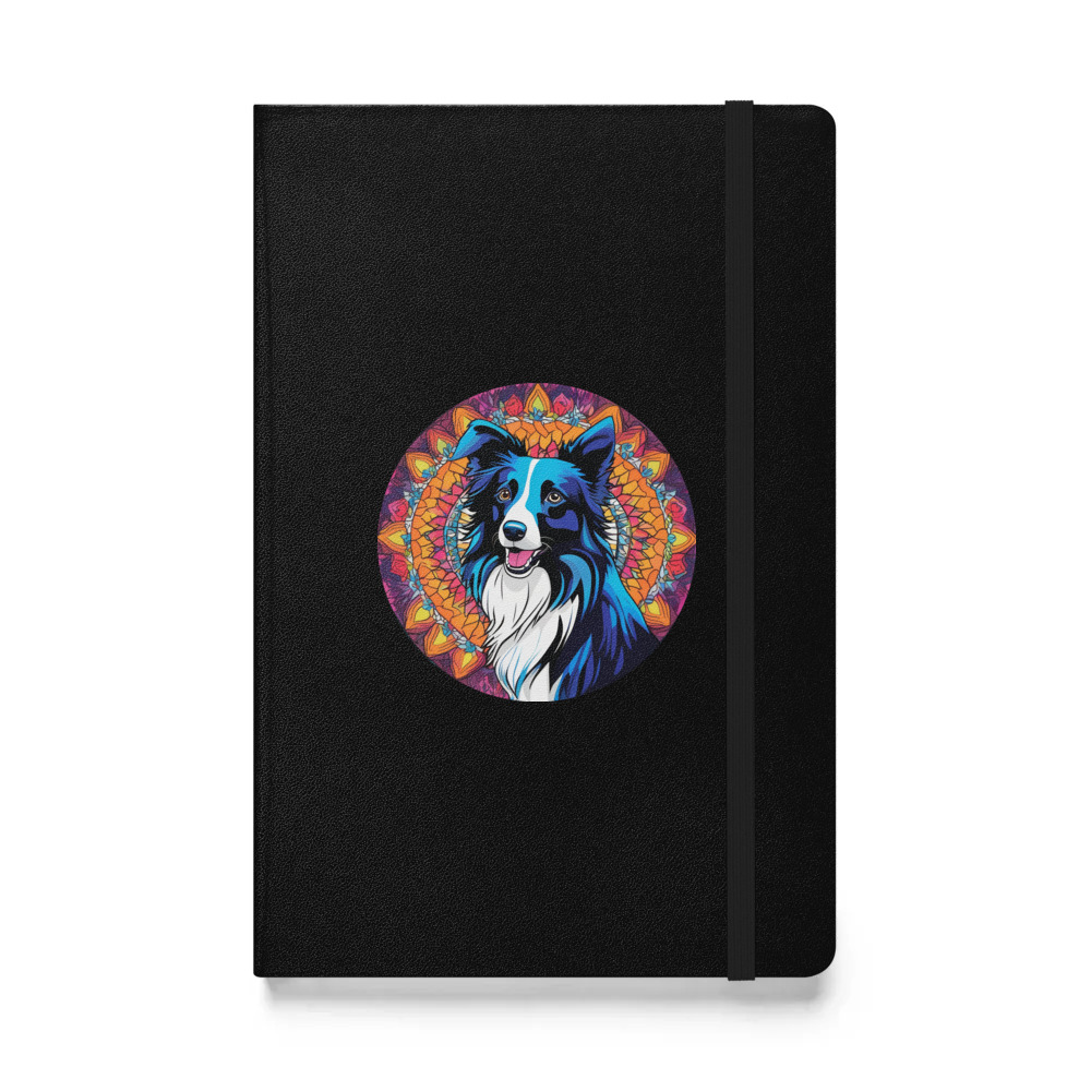 PugMug Custom Border Collie Hardcover Bound Notebook