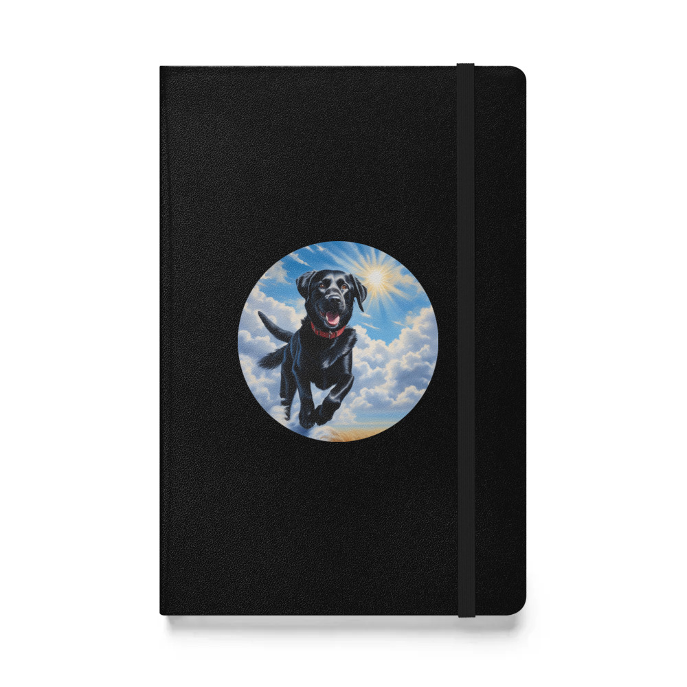 PugMug Custom Black Labrador Retriever Hardcover Bound Notebook
