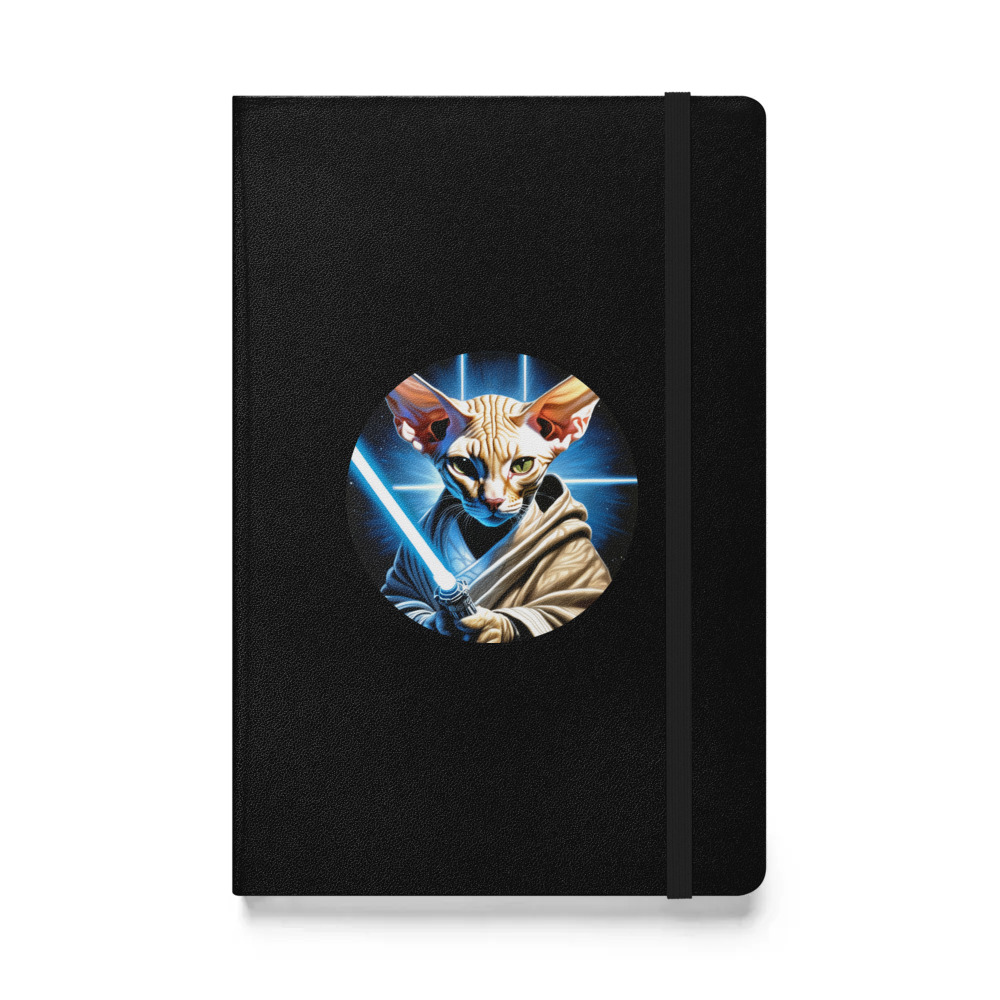 PugMug Custom Tabby Sphynx Cat Hardcover Bound Notebook