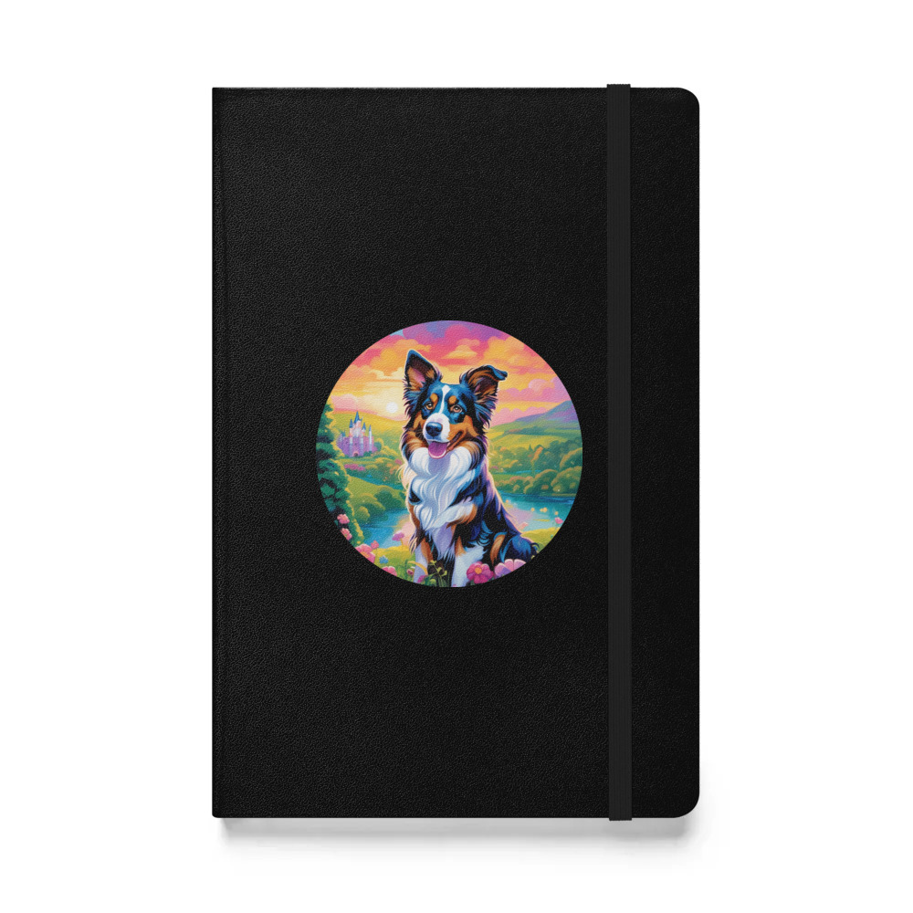 PugMug Custom Miniature American Shepherd Hardcover Bound Notebook