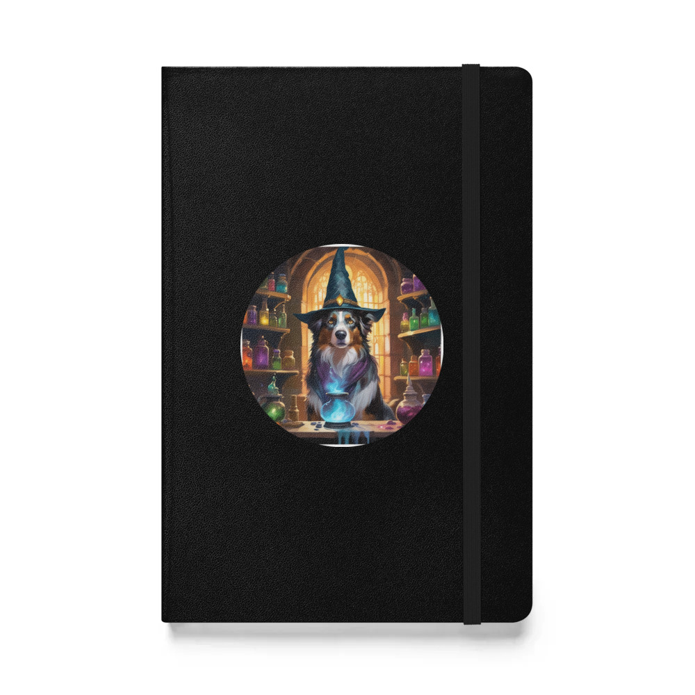 PugMug Custom Australian Shepherd Dog Hardcover Bound Notebook