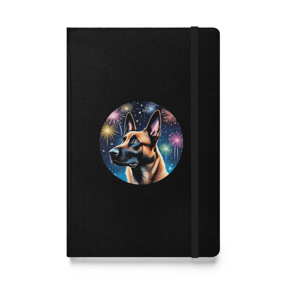 PugMug Custom Belgian Malinois Hardcover Bound Notebook