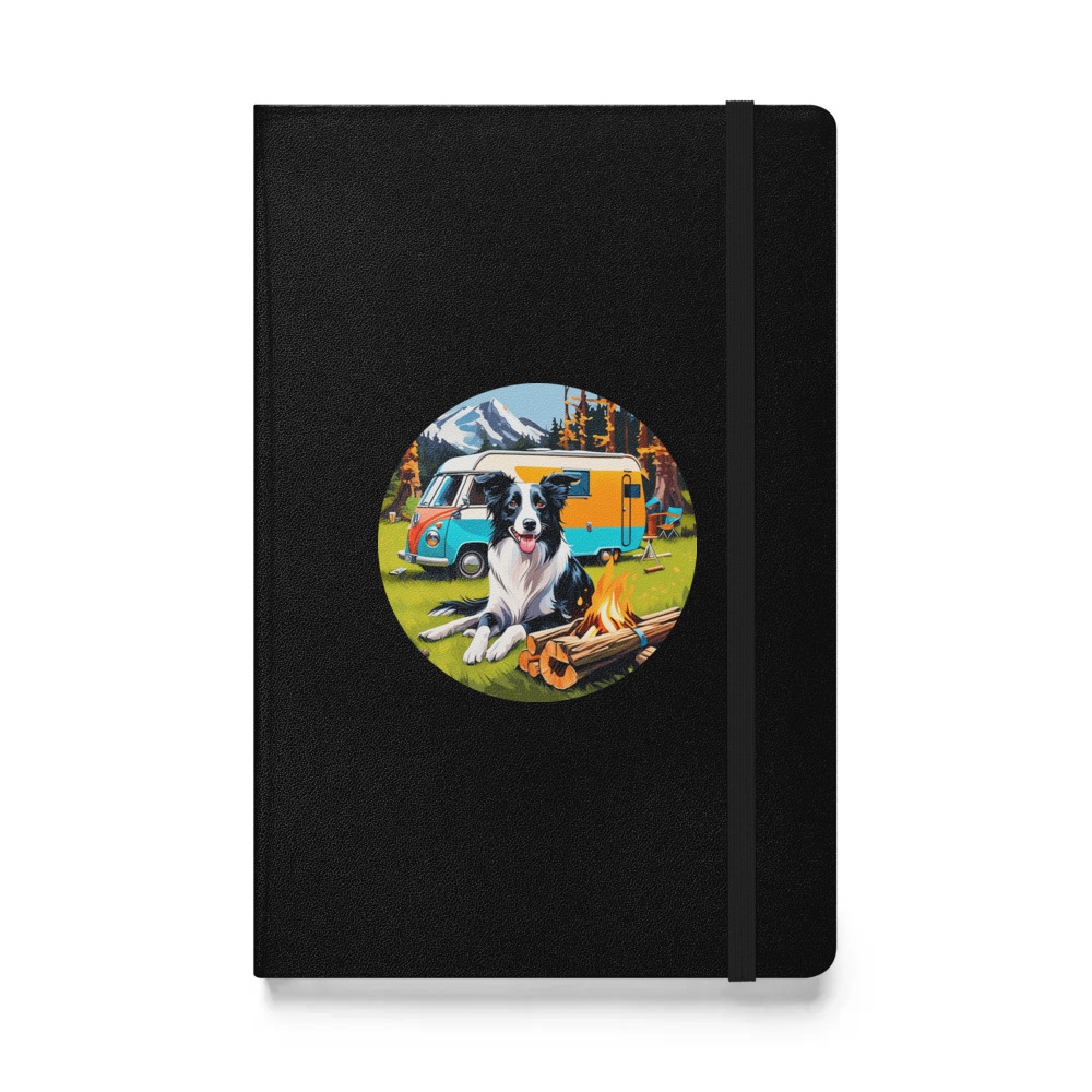 PugMug Custom Border Collie Hardcover Bound Notebook