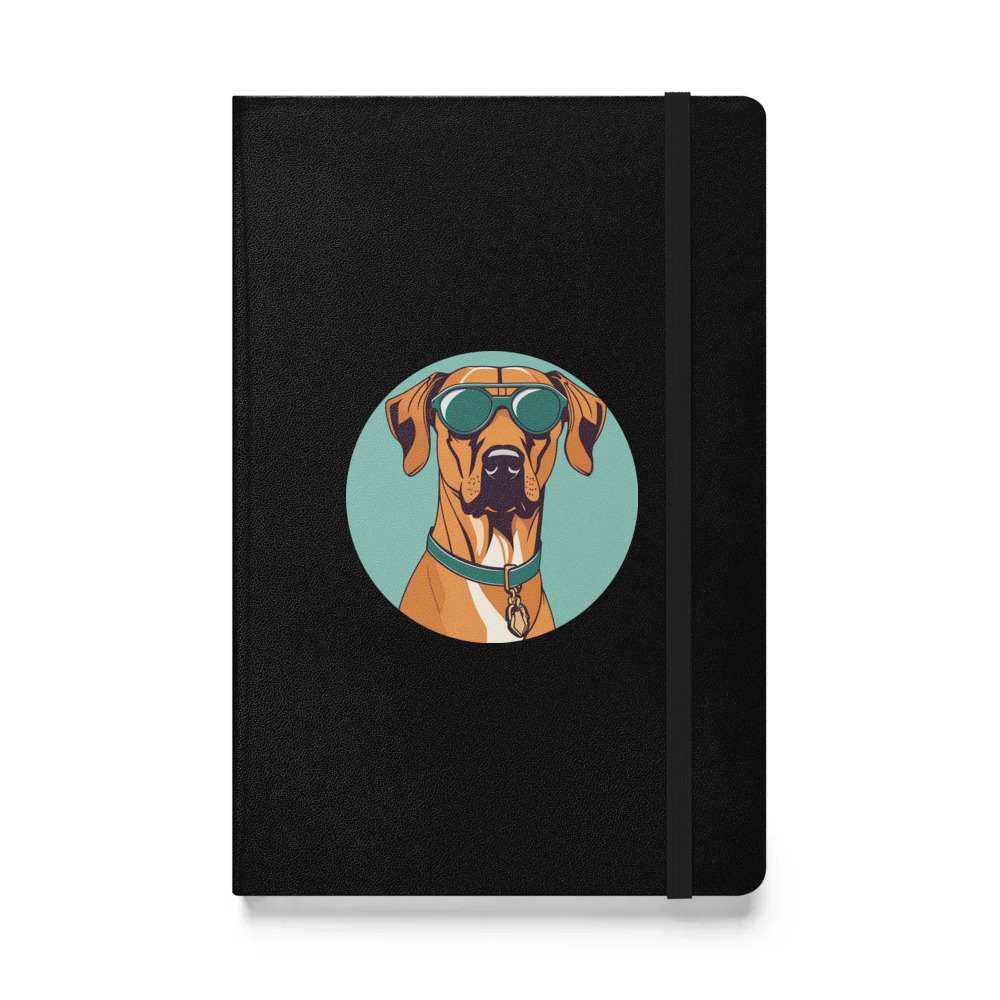 PugMug Custom Rhodesian Ridgeback Hardcover Bound Notebook