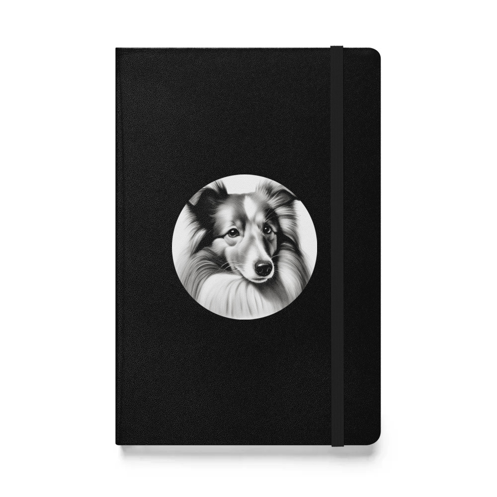 PugMug Custom Shetland Sheepdog Hardcover Bound Notebook