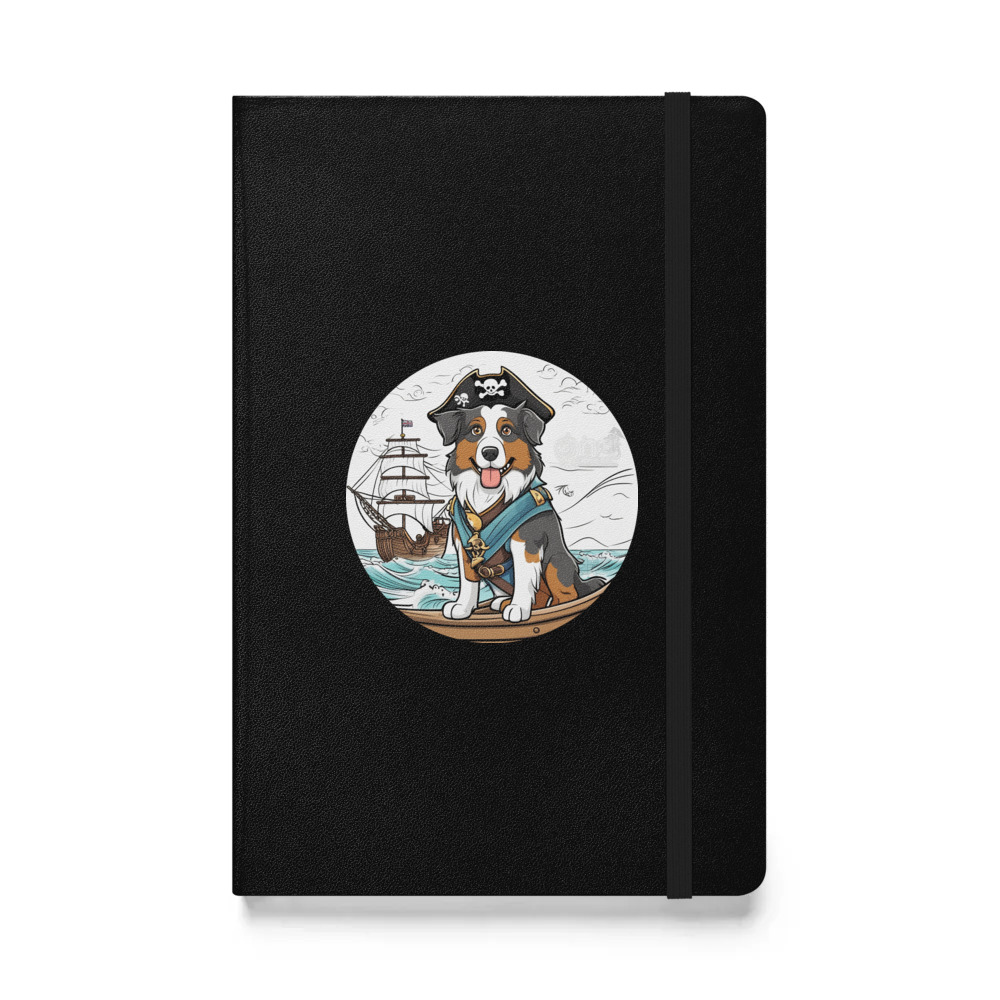 PugMug Custom Australian Shepherd Dog Hardcover Bound Notebook