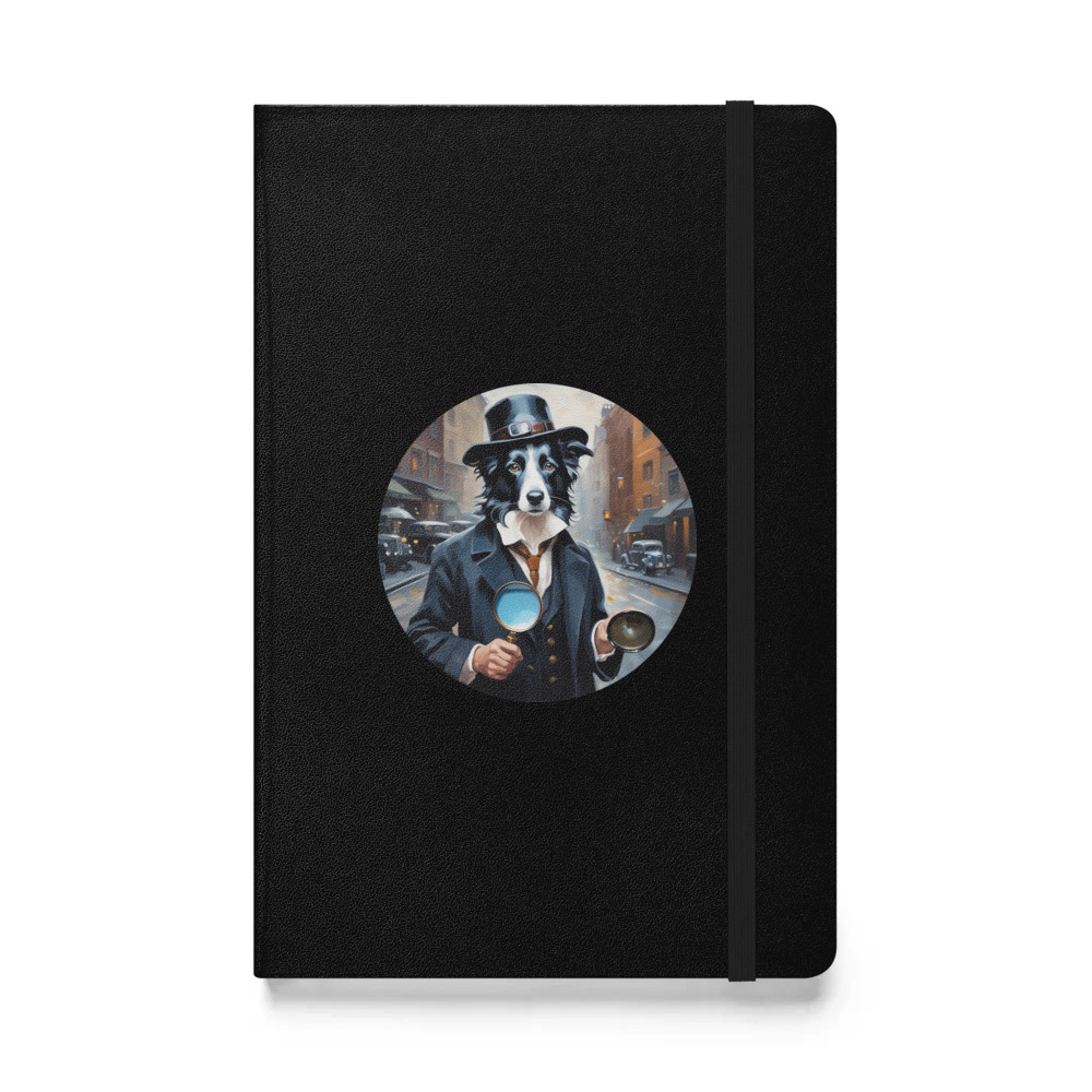 PugMug Custom Border Collie Hardcover Bound Notebook