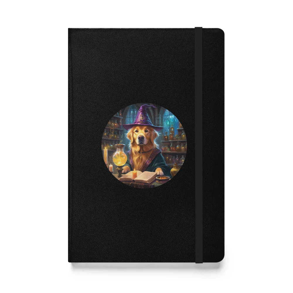PugMug Custom Golden Retriever Hardcover Bound Notebook