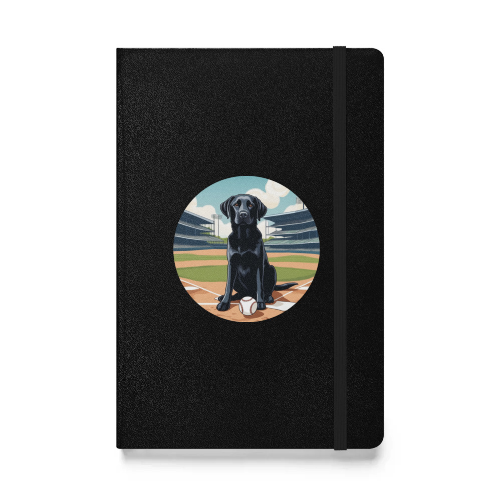 PugMug Custom Black Labrador Retriever Hardcover Bound Notebook