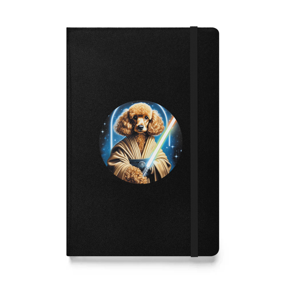 PugMug Custom Tan Poodle Hardcover Bound Notebook