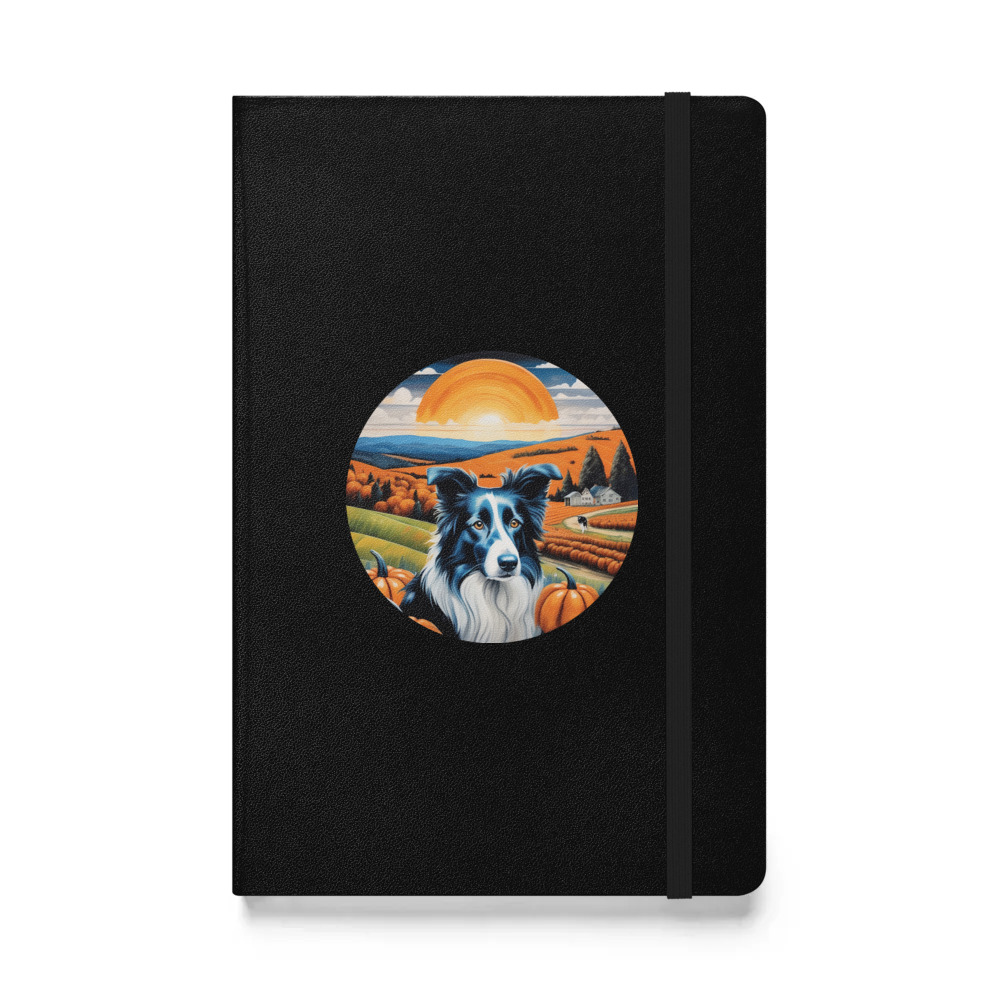 PugMug Custom Border Collie Hardcover Bound Notebook