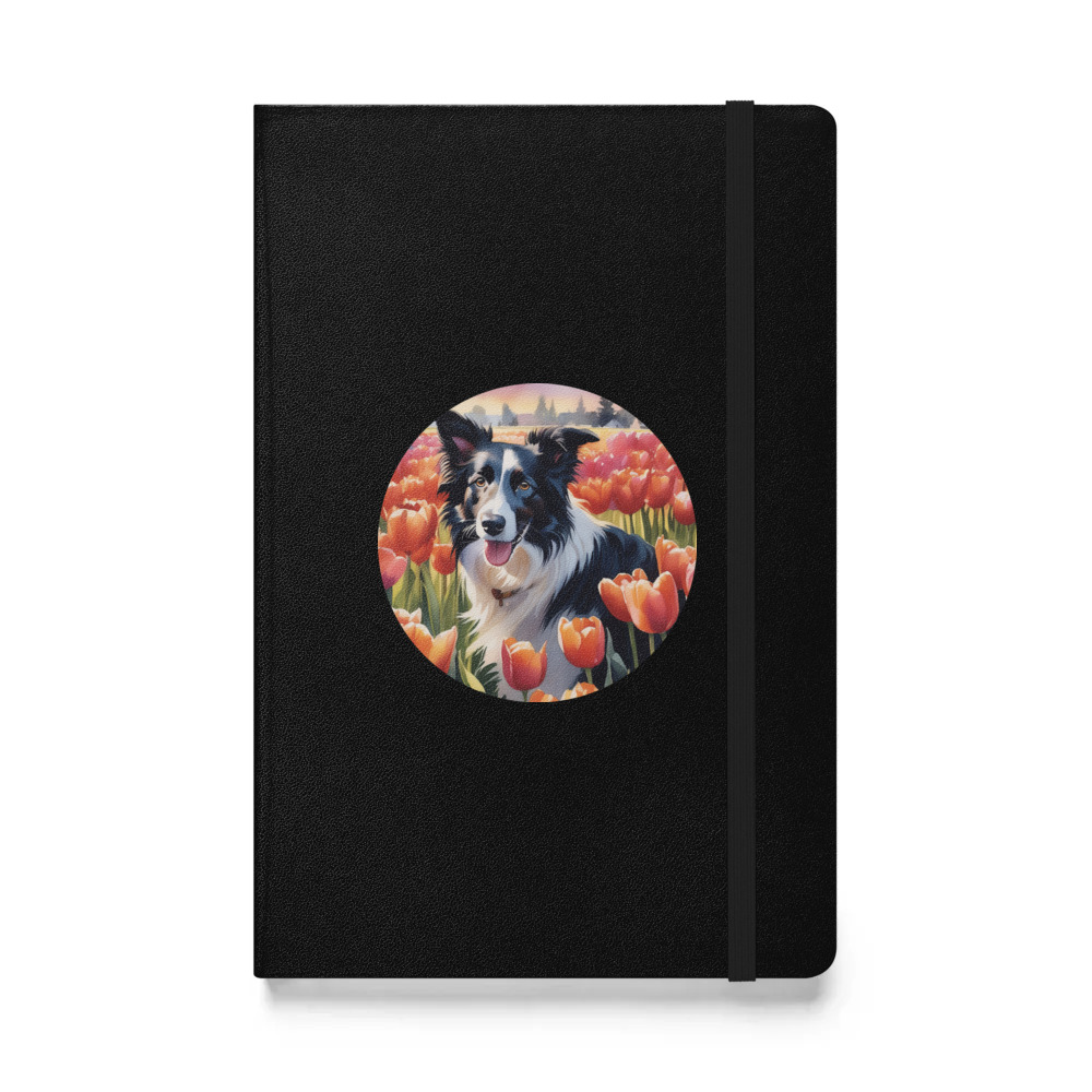 PugMug Custom Border Collie Hardcover Bound Notebook