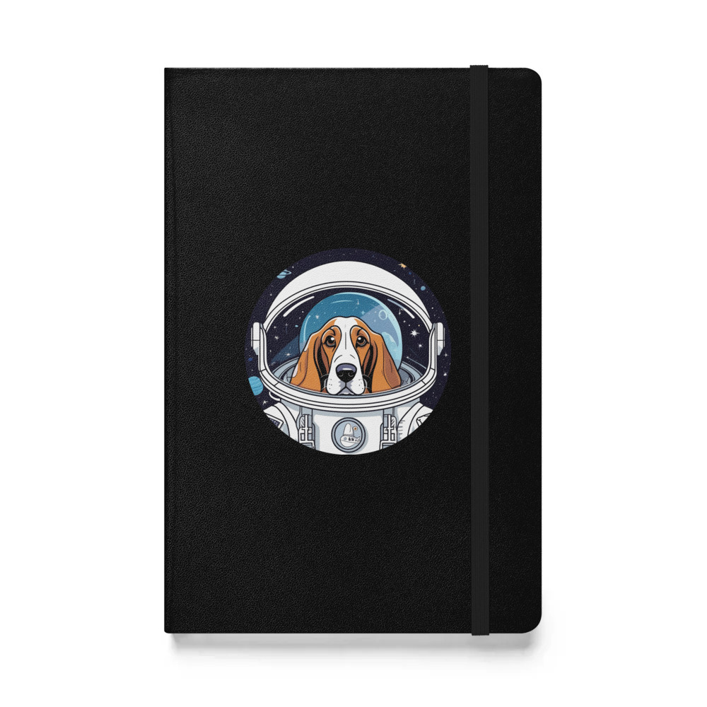 PugMug Custom Basset Hound Hardcover Bound Notebook