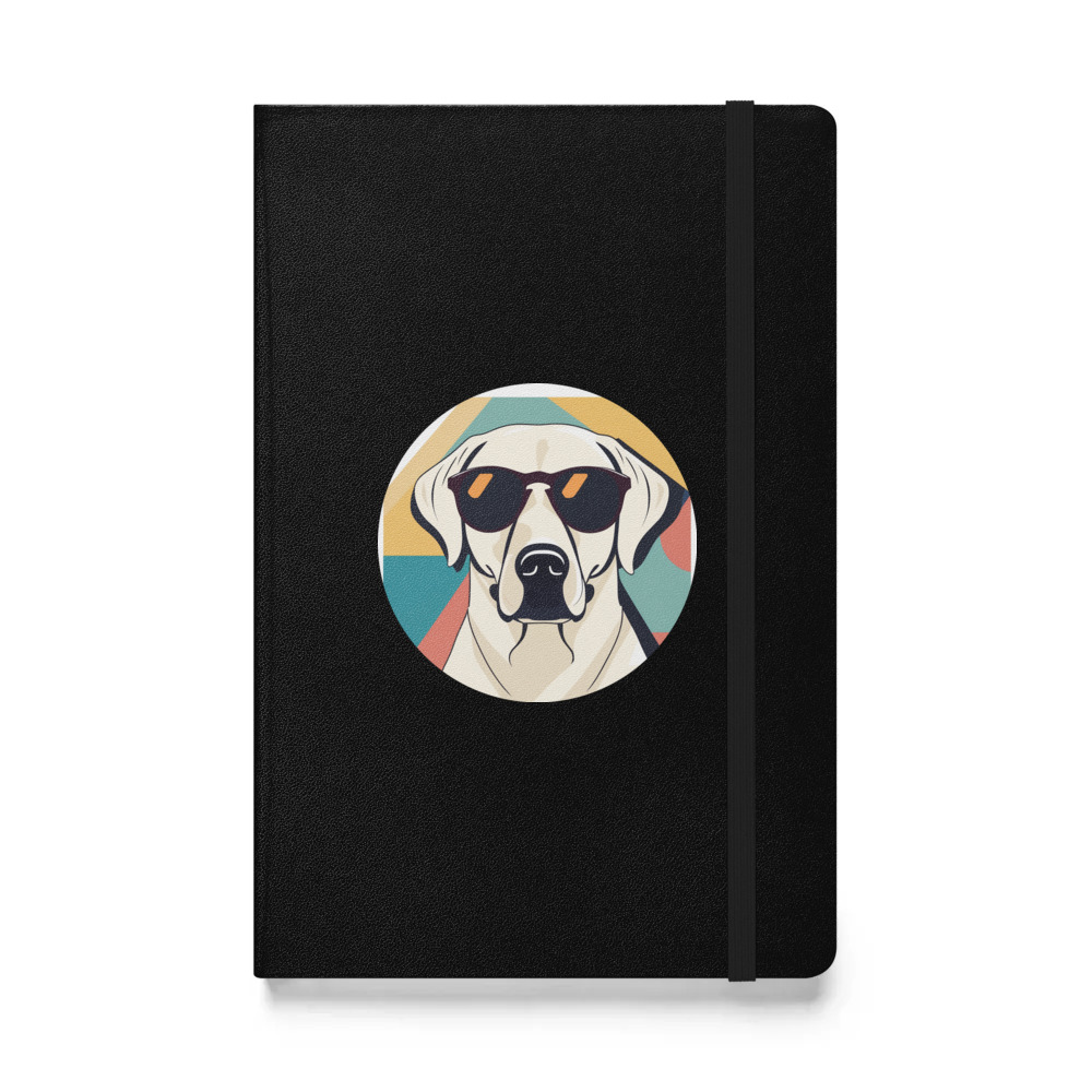 PugMug Custom White Labrador Retriever Hardcover Bound Notebook