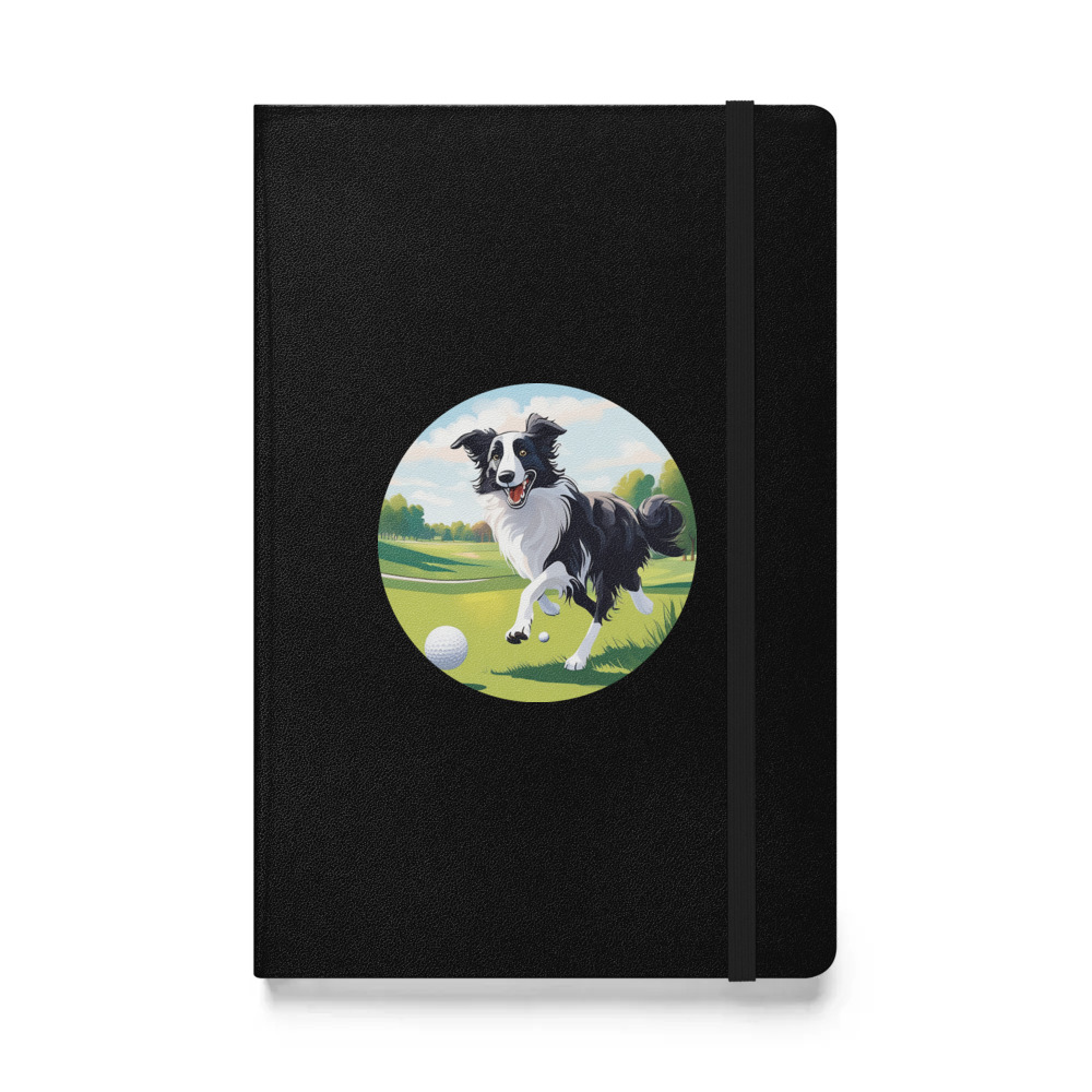 PugMug Custom Border Collie Hardcover Bound Notebook