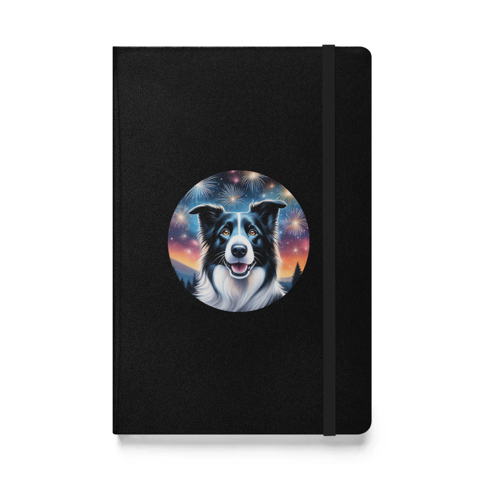 PugMug Custom Border Collie Hardcover Bound Notebook