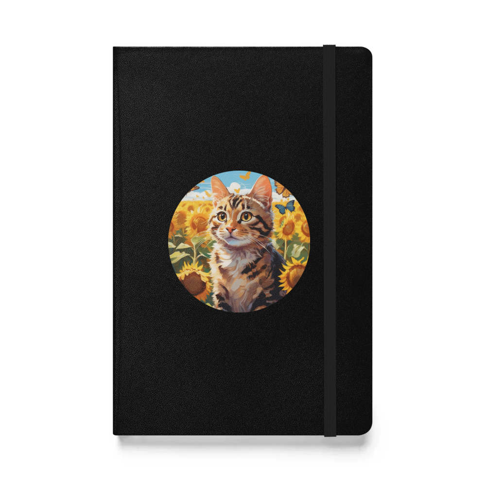 PugMug Custom Tabby Companion Cat Hardcover Bound Notebook