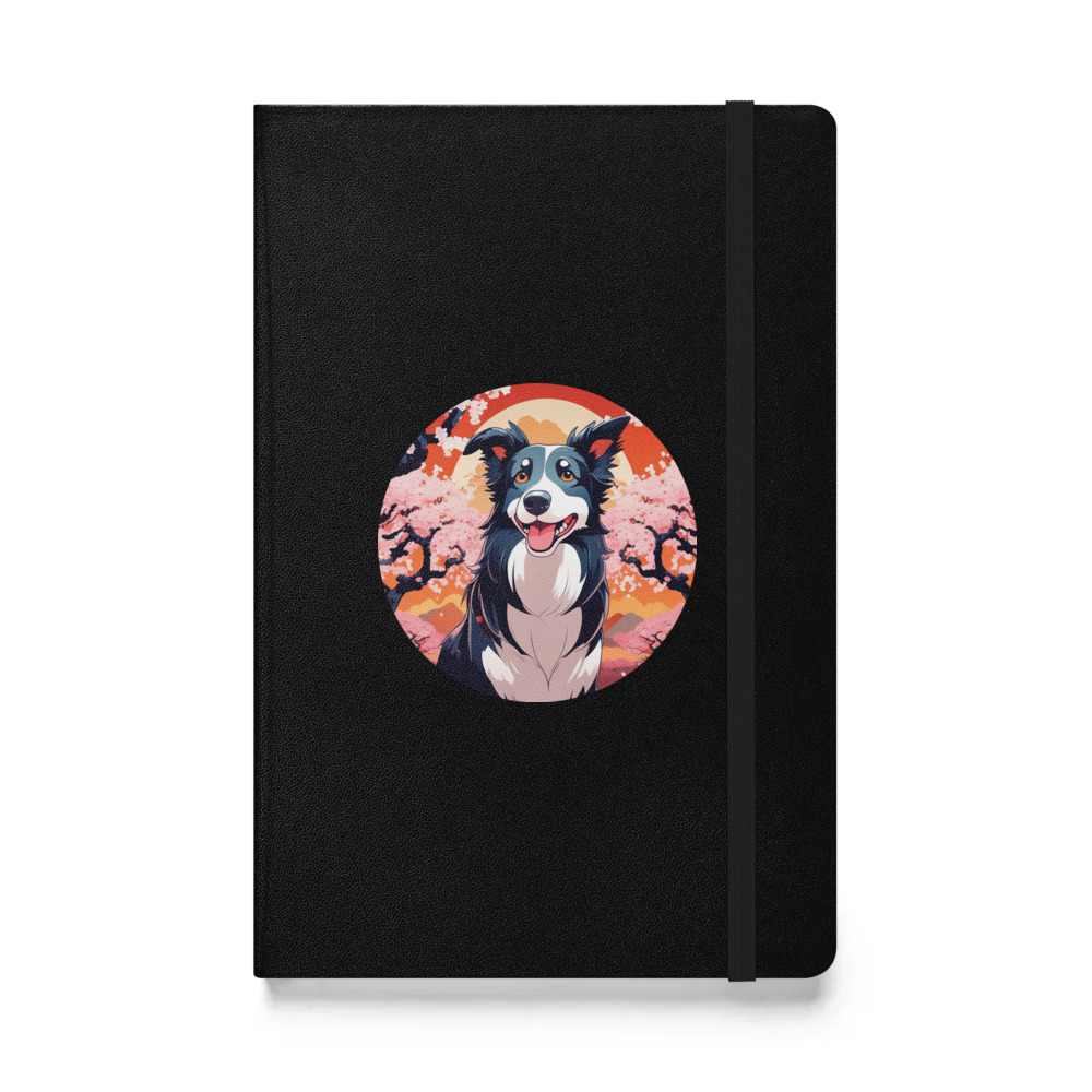 PugMug Custom Border Collie Hardcover Bound Notebook