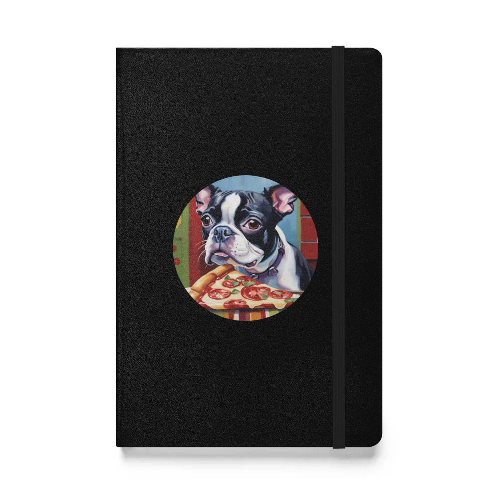 PugMug Custom Boston Terrier Hardcover Bound Notebook