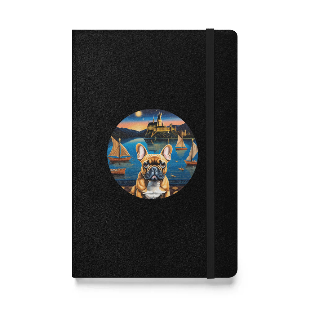 PugMug Custom Tan French Bulldog Hardcover Bound Notebook