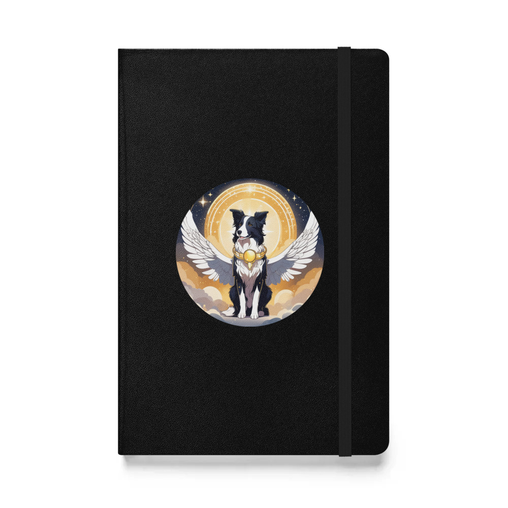 PugMug Custom Border Collie Hardcover Bound Notebook