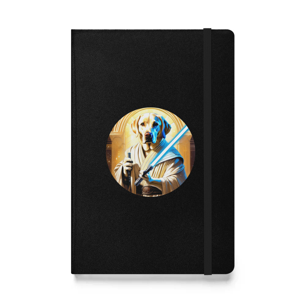 PugMug Custom White Labrador Retriever Hardcover Bound Notebook