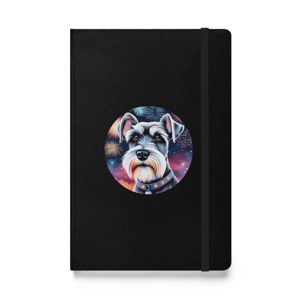 PugMug Custom Miniature Schnauzer Hardcover Bound Notebook
