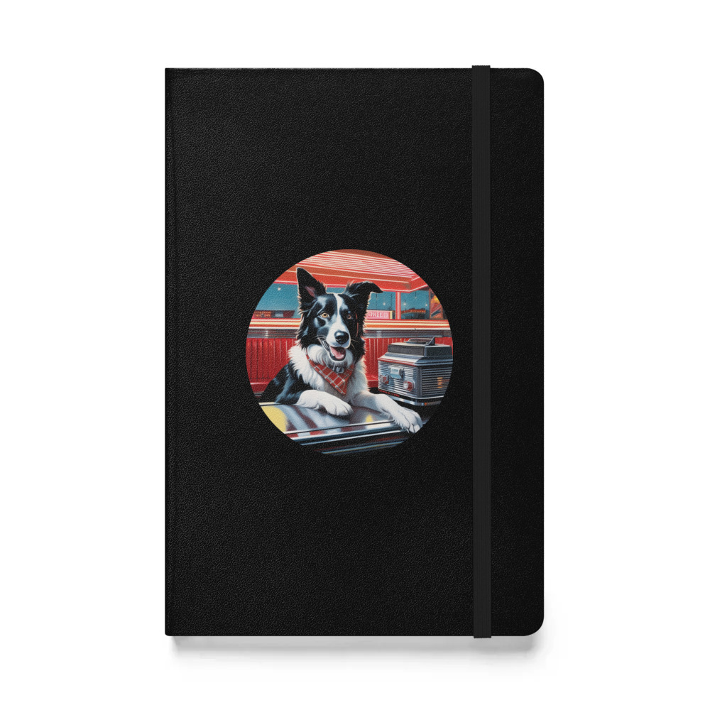 PugMug Custom Border Collie Hardcover Bound Notebook