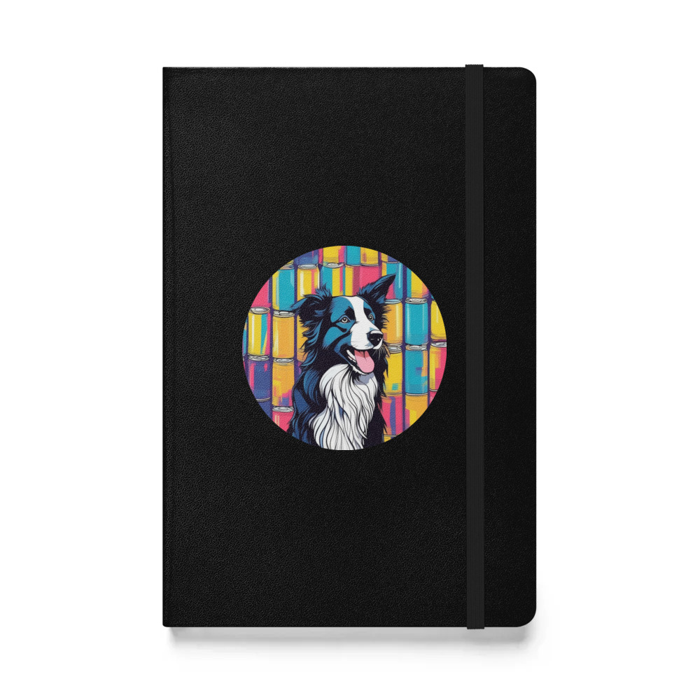 PugMug Custom Border Collie Hardcover Bound Notebook