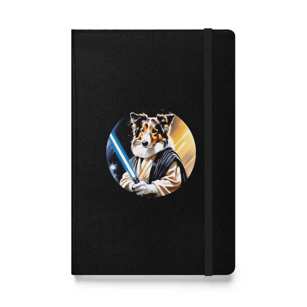 PugMug Custom Collie Hardcover Bound Notebook