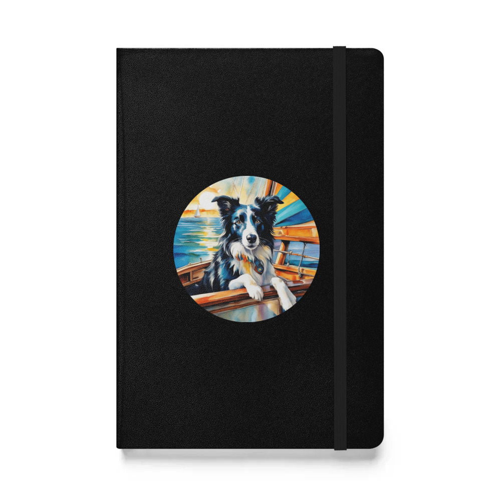 PugMug Custom Border Collie Hardcover Bound Notebook