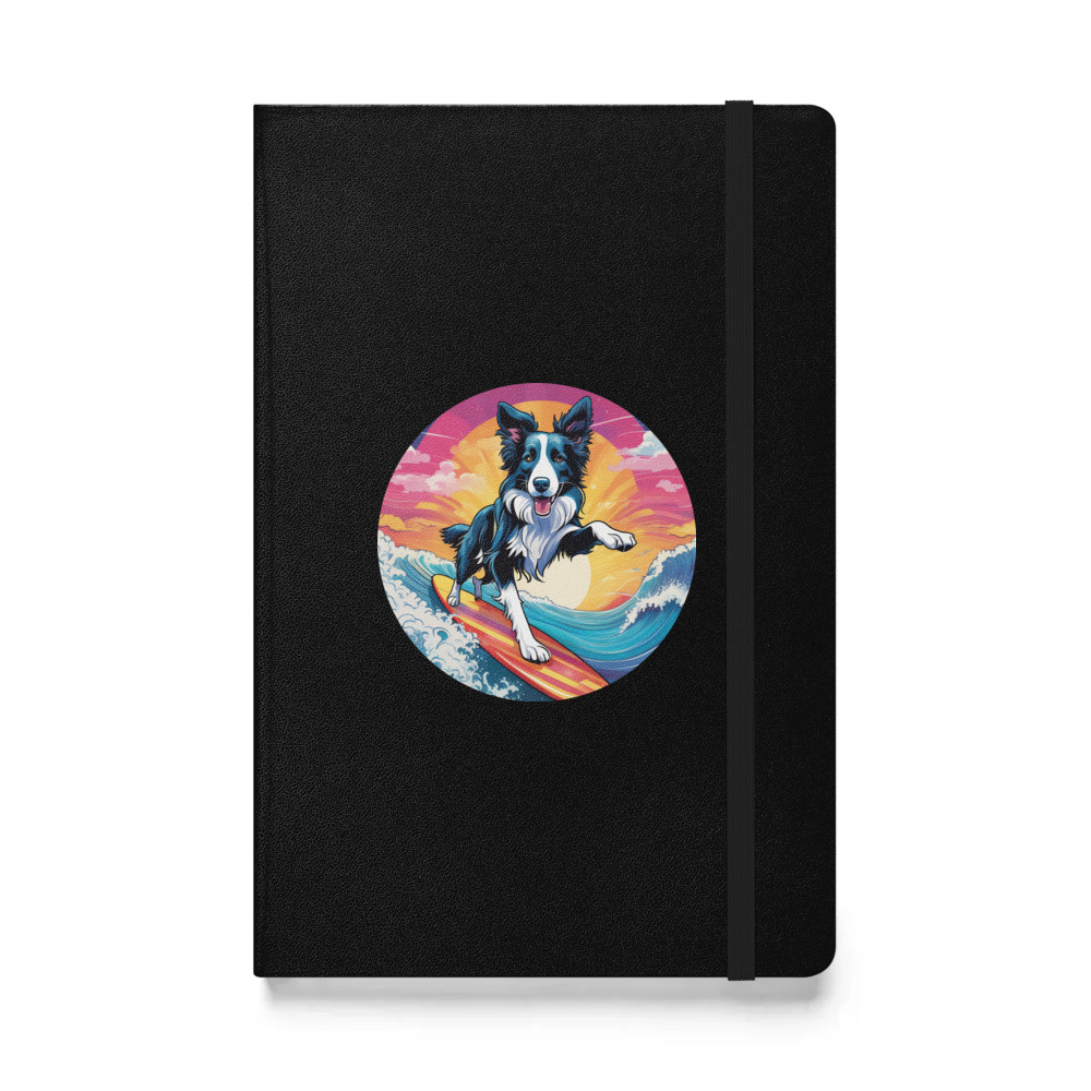 PugMug Custom Border Collie Hardcover Bound Notebook