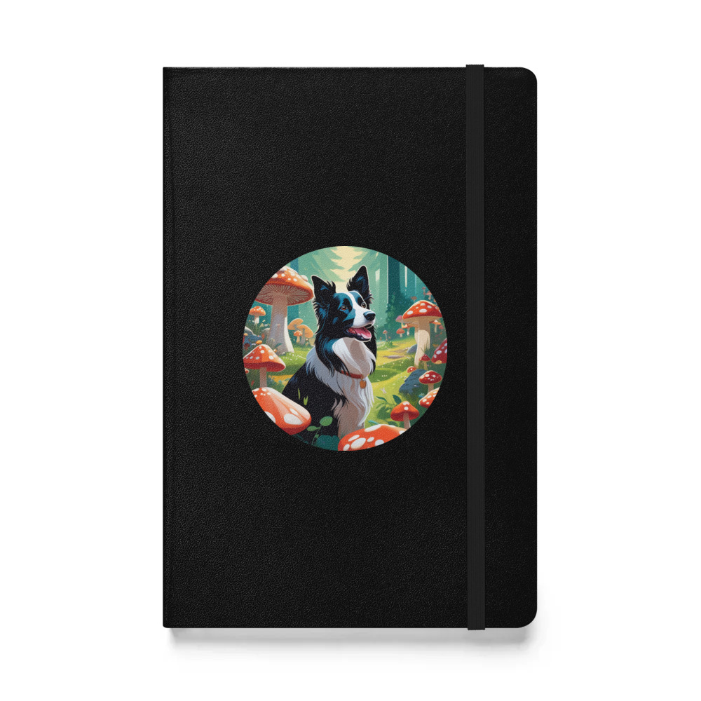 PugMug Custom Border Collie Hardcover Bound Notebook