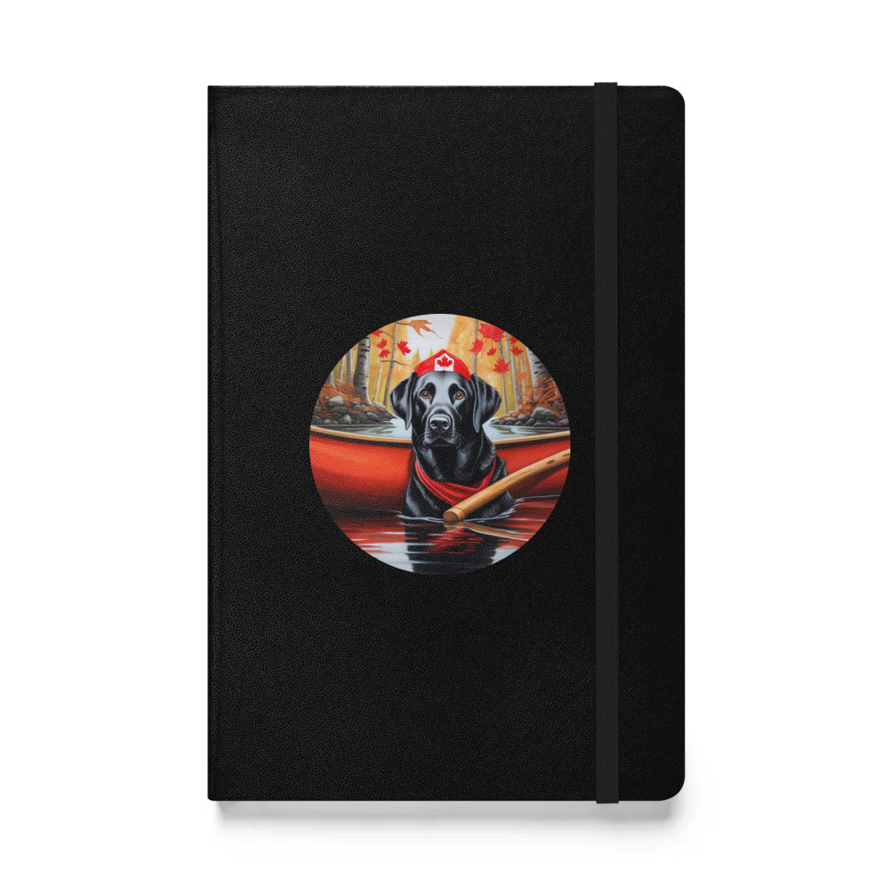 PugMug Custom Black Labrador Retriever Hardcover Bound Notebook