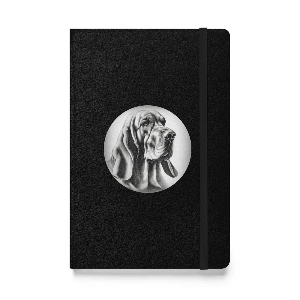 PugMug Custom Bloodhound Hardcover Bound Notebook
