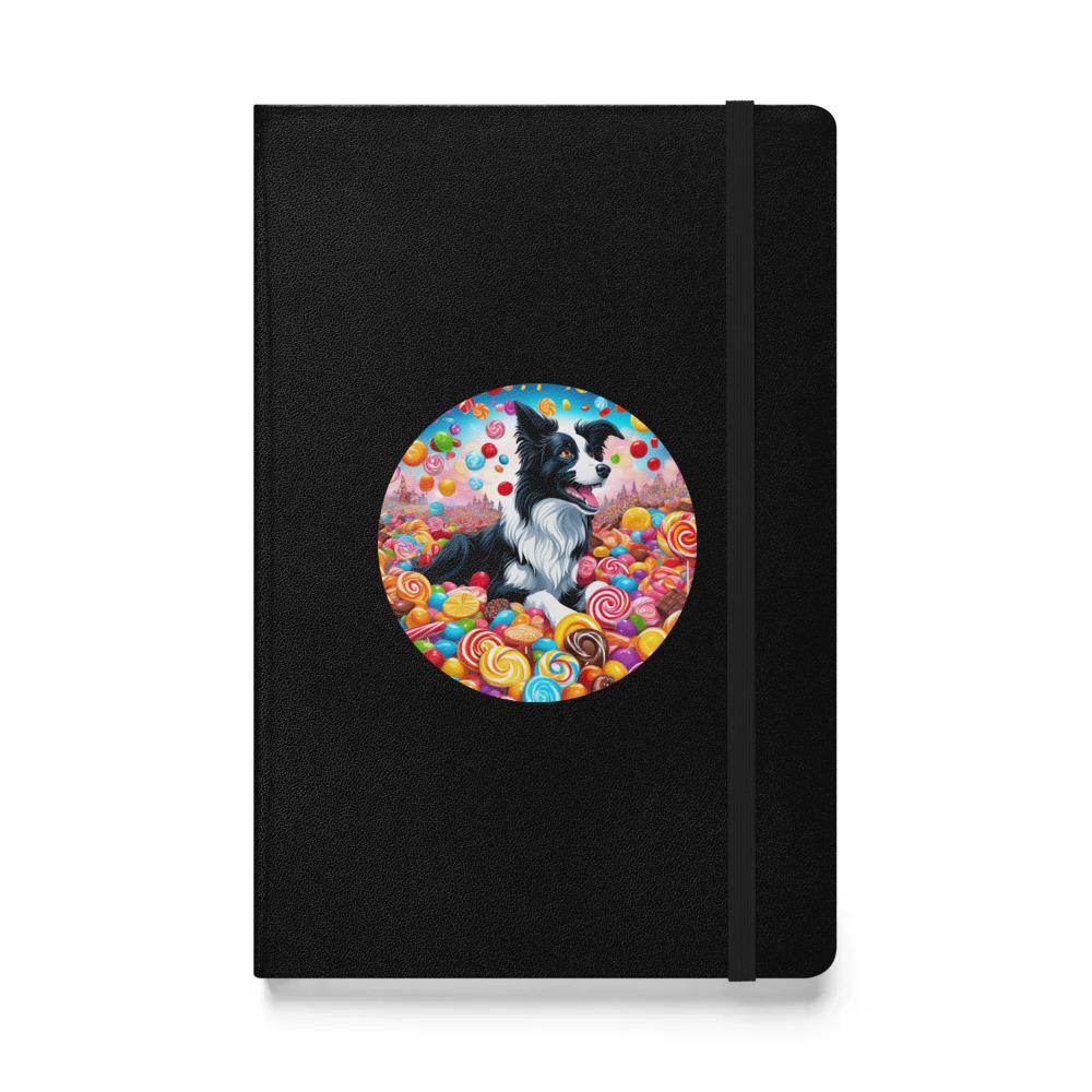 PugMug Custom Border Collie Hardcover Bound Notebook