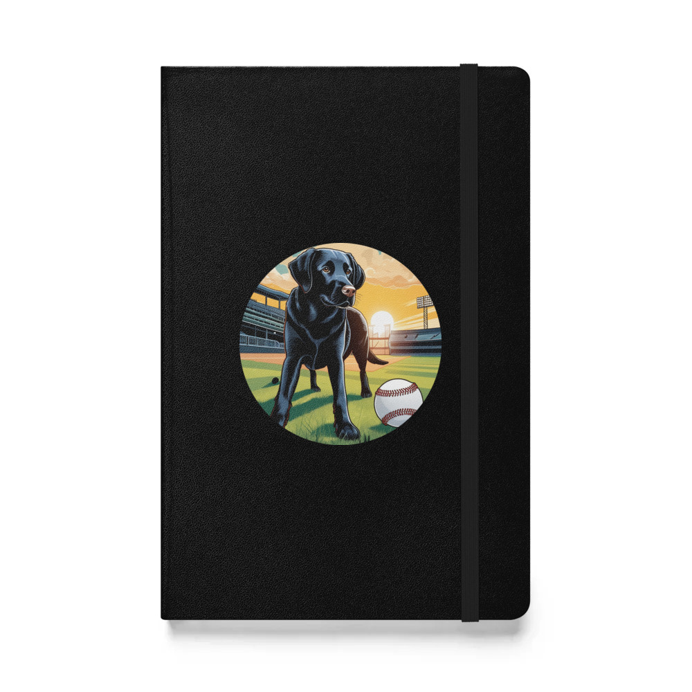 PugMug Custom Black Labrador Retriever Hardcover Bound Notebook