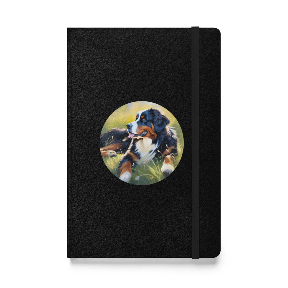 PugMug Custom Bernese Mountain Dog Hardcover Bound Notebook
