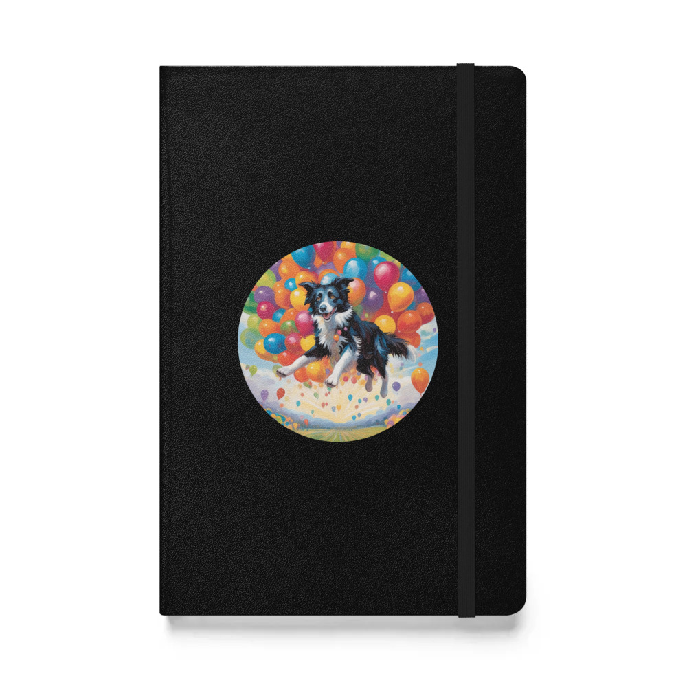 PugMug Custom Border Collie Hardcover Bound Notebook